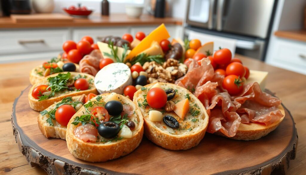 Arranging Focaccia Charcuterie Board