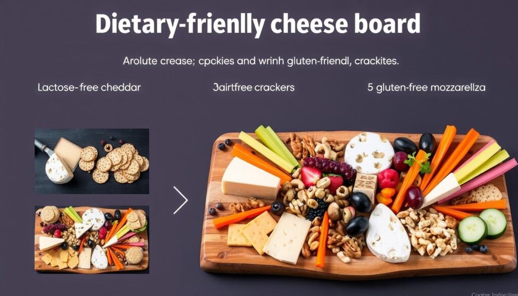 Dietary-friendly cheese board