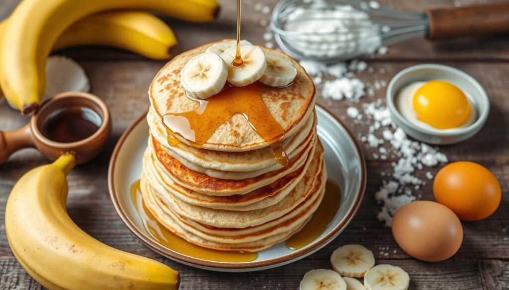 Fluffy Banana Pancakes