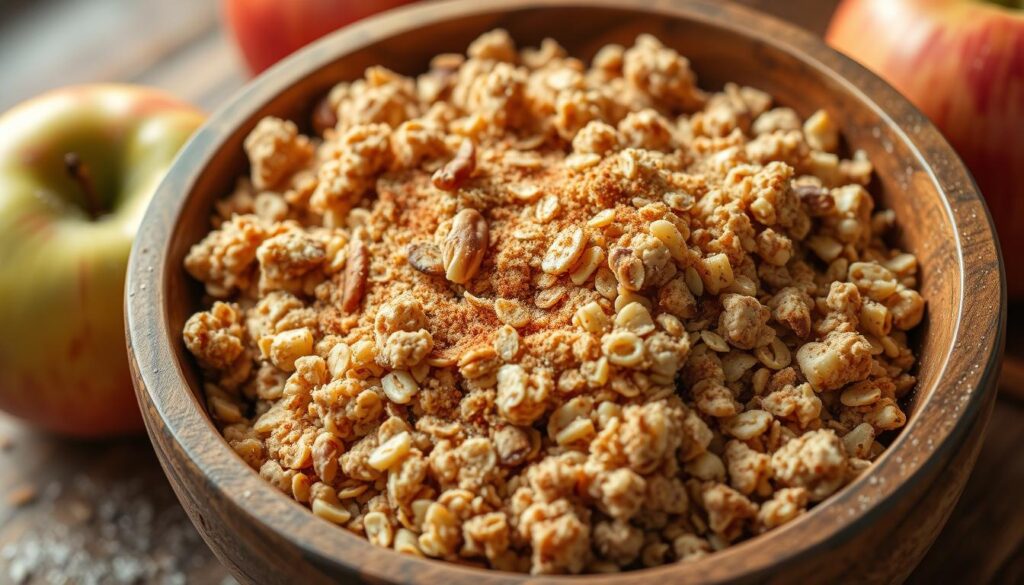 cinnamon crumble topping