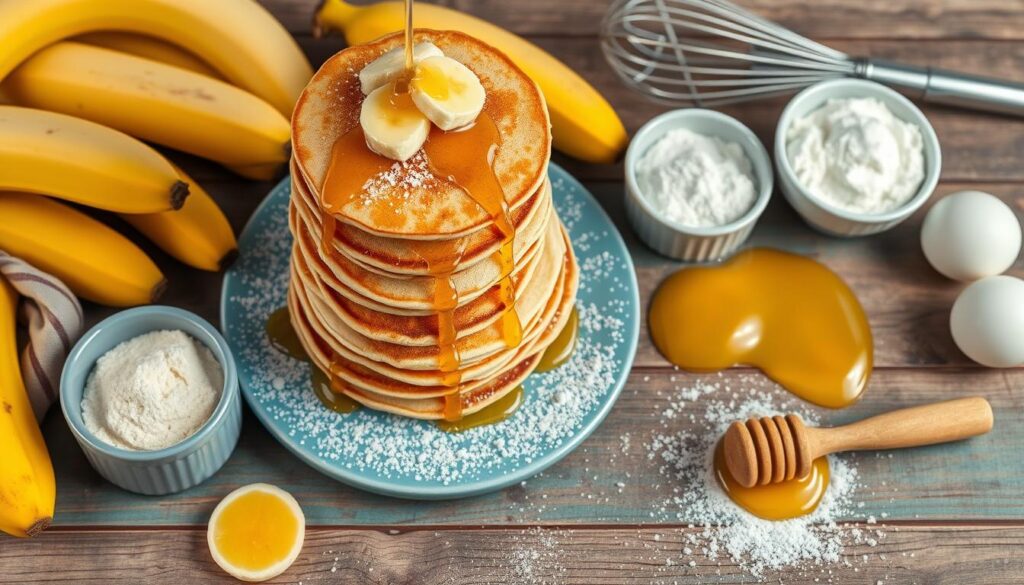 fluffy banana pancakes